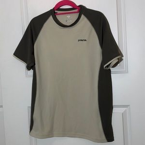 Prana Men’s Cream/Taupe Shirt Large